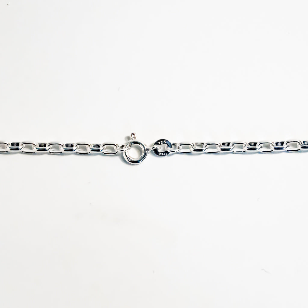 Small Square Link Chain Necklace