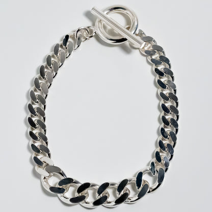 Double Different Curb Chain Bracelet