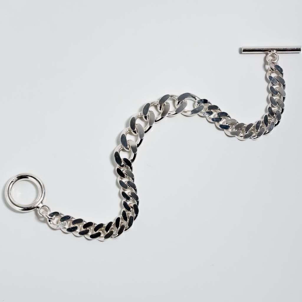 Double Different Curb Chain Bracelet