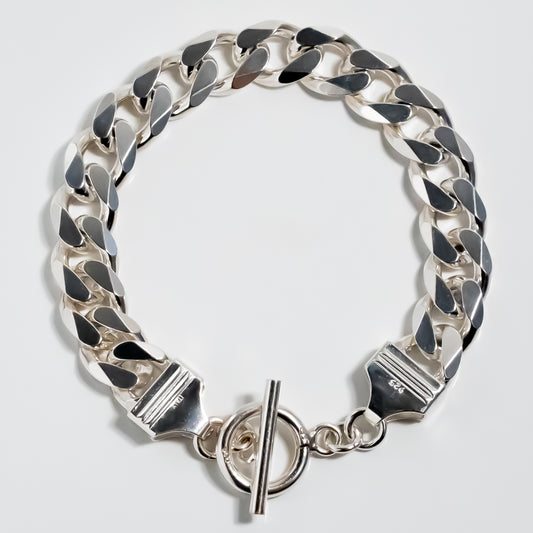 Italian Heavy Curb Chain Bracelet