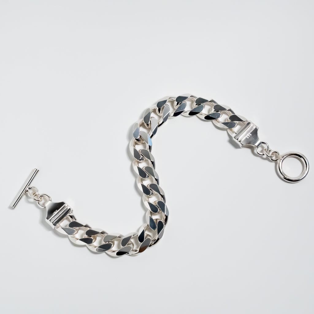 Italian Heavy Curb Chain Bracelet