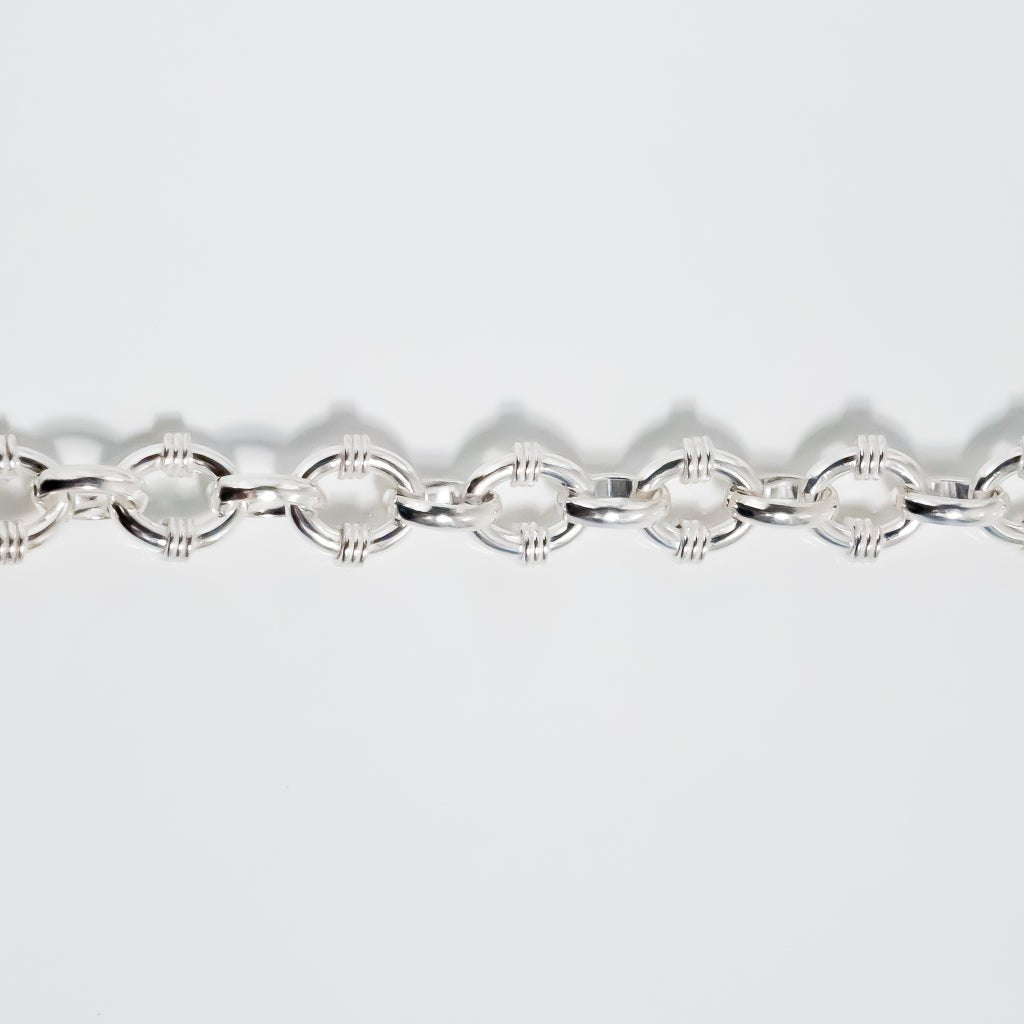 Tribal Oval  Link Chain Bracelet