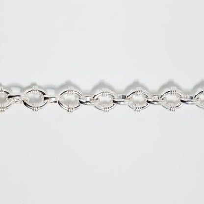 Tribal Oval  Link Chain Bracelet