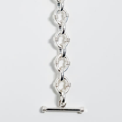 Tribal Oval  Link Chain Bracelet