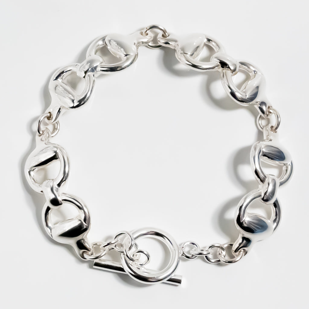 Double Horsebit Chain Bracelet