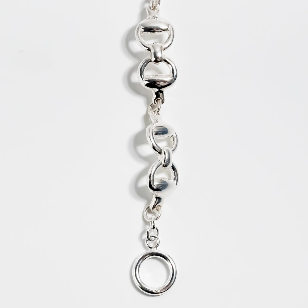 Double Horsebit Chain Bracelet