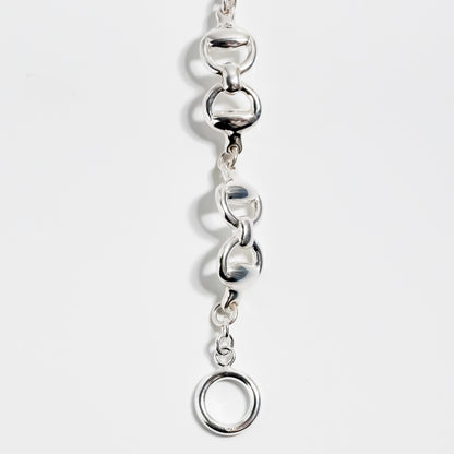 Double Horsebit Chain Bracelet