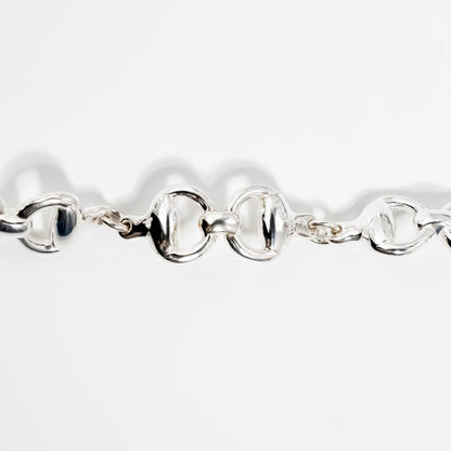 Double Horsebit Chain Bracelet