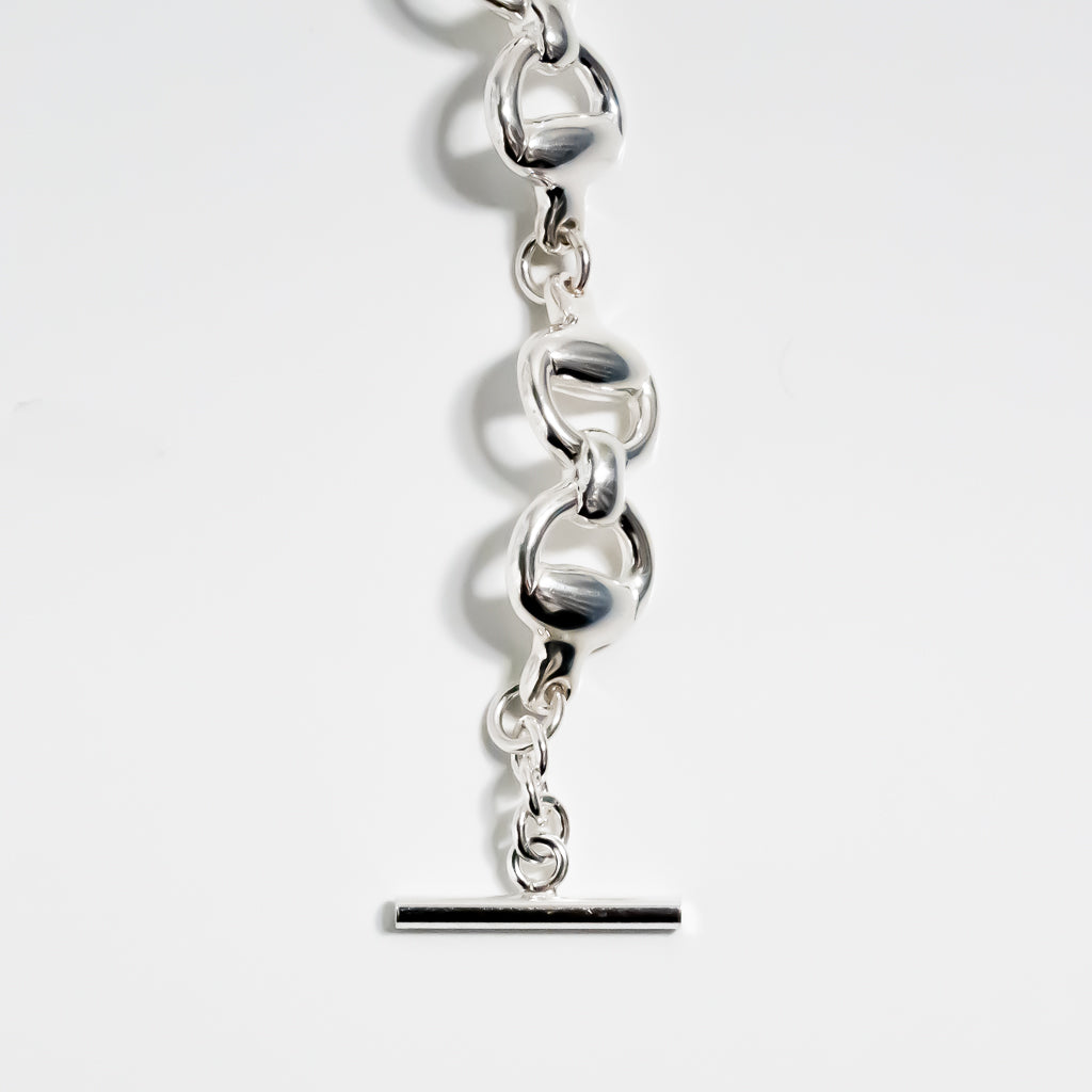 Double Horsebit Chain Bracelet