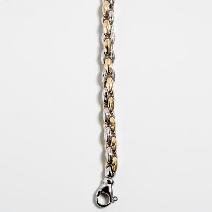 Gold & Silver Combination Chain Bracelet