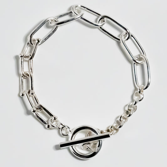 Triple Different Link Chain Bracelet