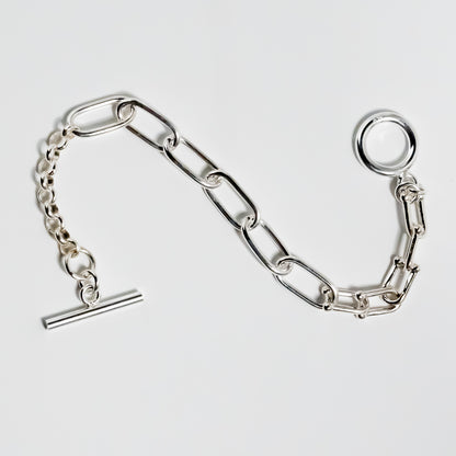 Triple Different Link Chain Bracelet