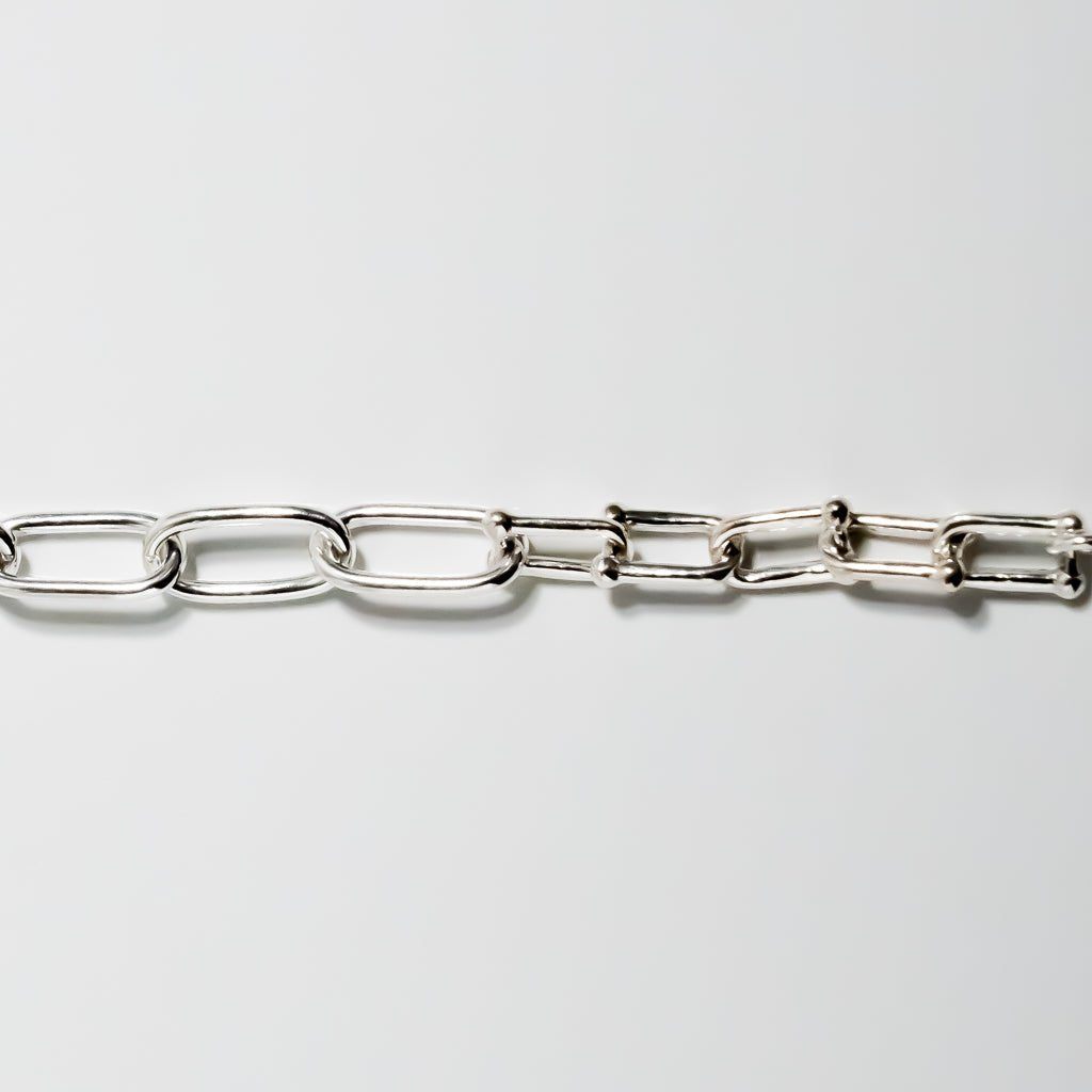 Triple Different Link Chain Bracelet