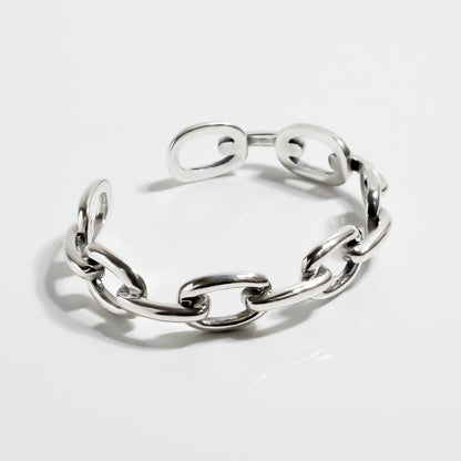 Big Square Chain Bangle