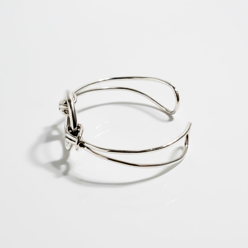 Double Tied Oval Bangle