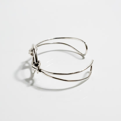 Double Tied Oval Bangle