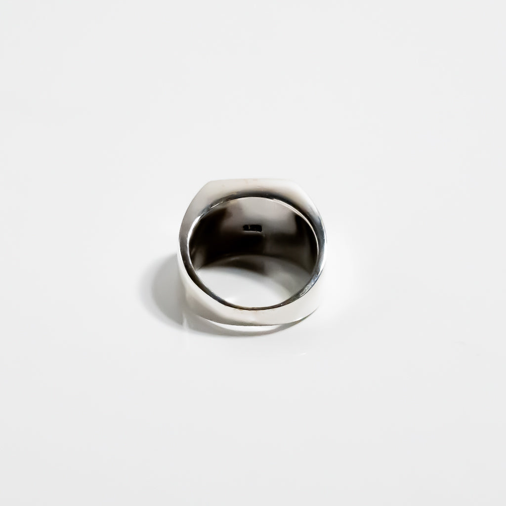 Pure Plain Square Signet Ring