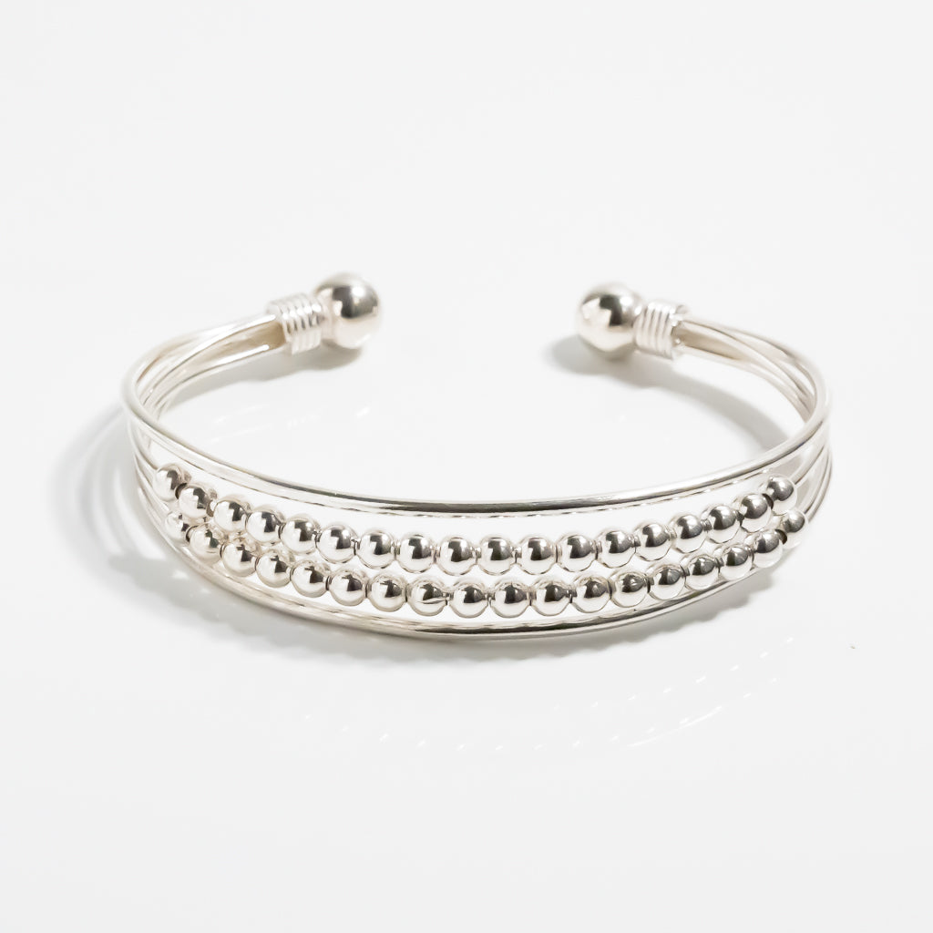 Mexican Ball Chain Torque Bangle