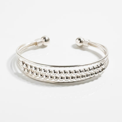 Mexican Ball Chain Torque Bangle