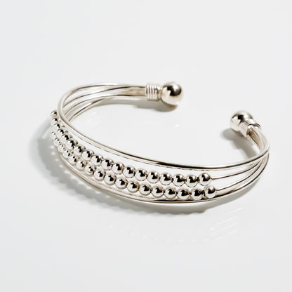 Mexican Ball Chain Torque Bangle