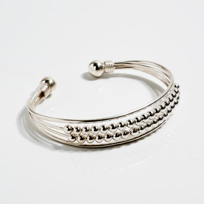 Mexican Ball Chain Torque Bangle