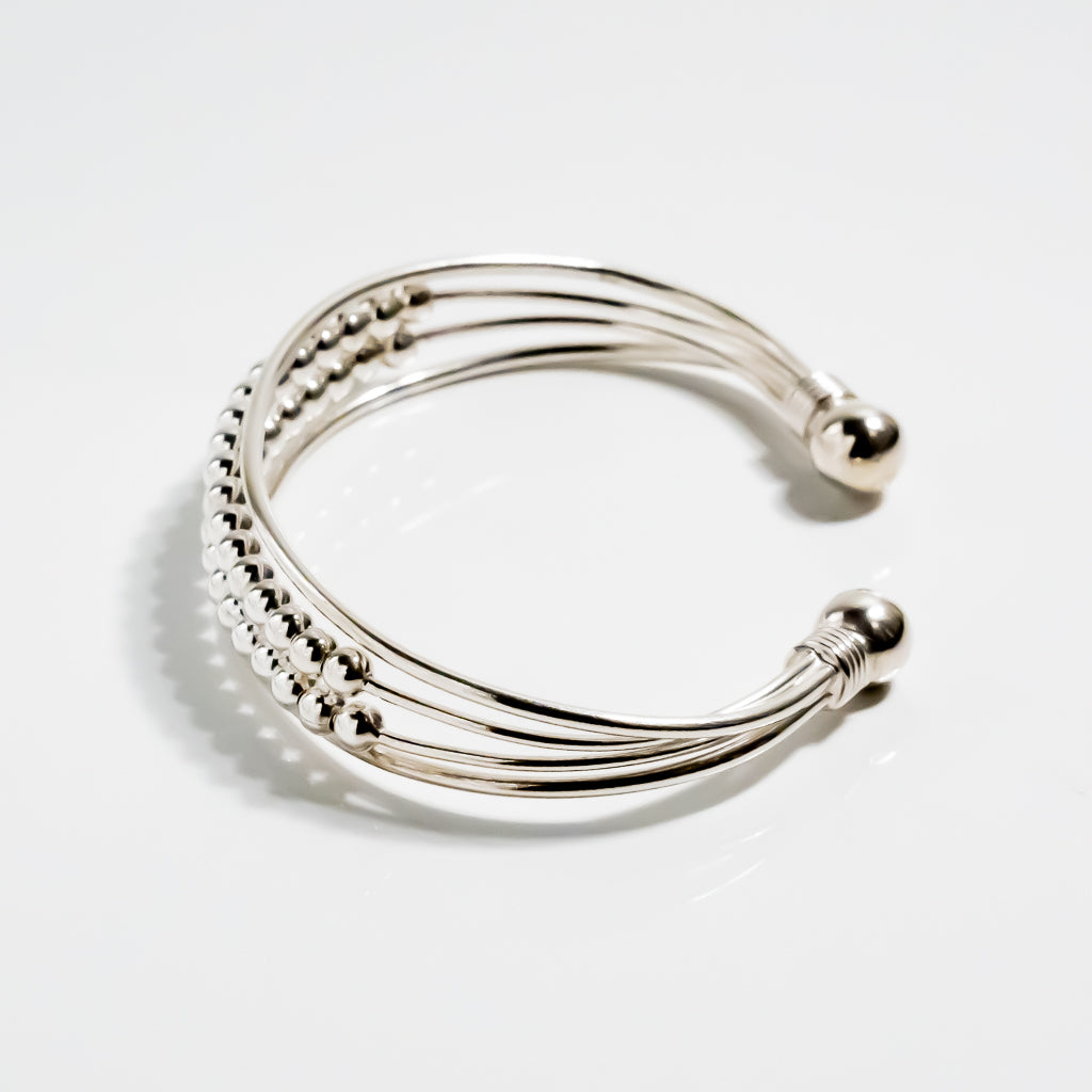 Mexican Ball Chain Torque Bangle