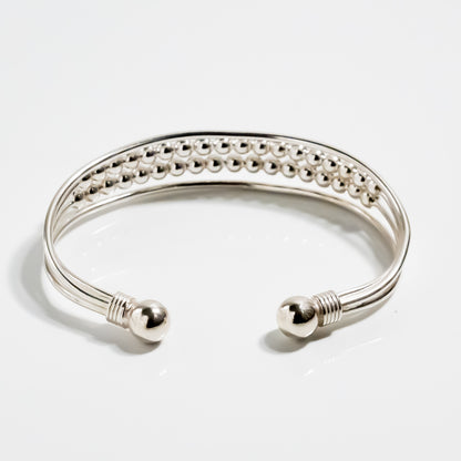 Mexican Ball Chain Torque Bangle