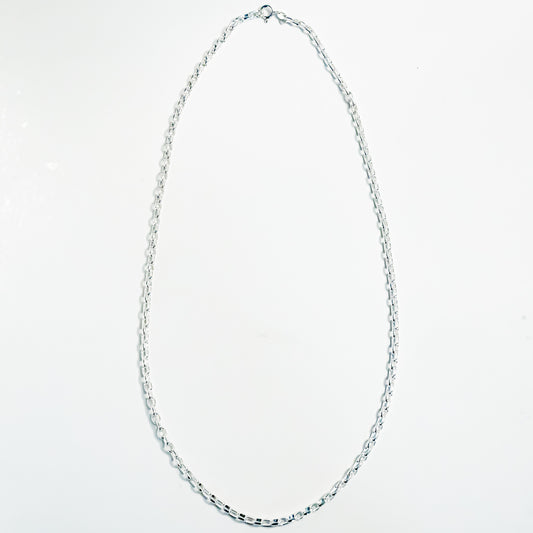 Small Square Link Chain Necklace