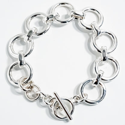 Large Round Shaped Chain Bracelet